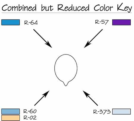 Reduced Combined Color Key